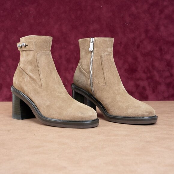 rag&bone Women Soren Tan Moto Biker Fashion Ankle Boots sz...